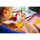 Fiskars balkezes gyermekolló, 13 cm - piros