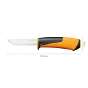 Fiskars 1023618 általános kés tokba épített élezővel - 21 cm (9 cm pengehossz)
