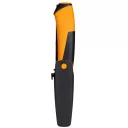 Fiskars 1023618 általános kés tokba épített élezővel - 21 cm (9 cm pengehossz)