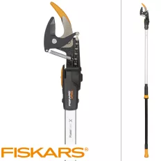   Fiskars PowerGearX UPX82 magassági ágvágó olló, mellévágó - 1,6 m (max Ø 32 mm)
