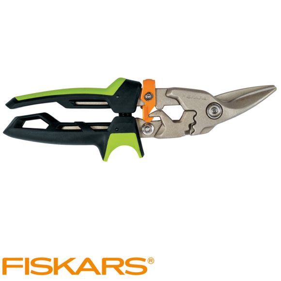 Fiskars 1027208 PowerGear Aviation lemezvágó olló, jobb - 25 cm