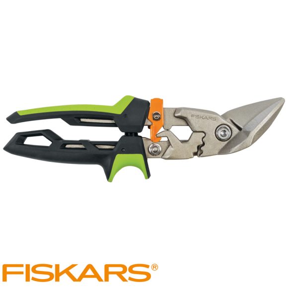 Fiskars 1027210 PowerGear Aviation lemezvágó olló offset, jobb - 25 cm