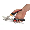 Fiskars 1027211 PowerGear Aviation lemezvágó olló offset, bal - 25 cm