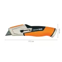 Fiskars 1027223 CarbonMax visszahúzható pengekés (trapézpengés)