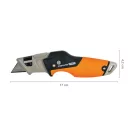 Fiskars 1027224 CarbonMax összecsukható pengekés (trapézpengés)
