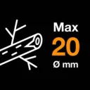 Fiskars Solid Metal P371 metszőolló, rávágó (max Ø 20 mm)