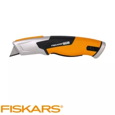   Fiskars 1062938 CarbonMax biztonsági pengekés (trapézpengés)
