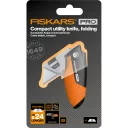 Fiskars 1062939 CarbonMax kompakt összecsukható pengekés (trapézpengés)