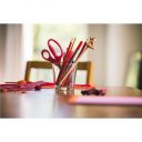 Fiskars tompa hegyű gyermekolló, 13 cm - piros