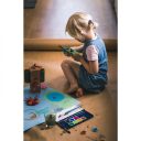 Fiskars tompa hegyű gyermekolló, 13 cm - türkiz