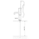 FLO 89552 karos kerti kút (festett), 5/4"