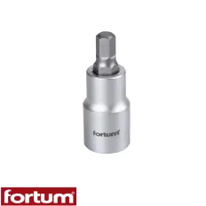   Fortum 4700608 dugókulcs imbusz bit CrV/S2 acél 1/2" - HEX 8 mm (L=55mm)