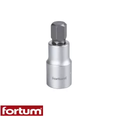   Fortum 4700612 dugókulcs imbusz bit CrV/S2 acél 1/2" - HEX 12 mm (L=55mm)