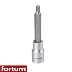   Fortum 4700626 dugókulcs imbusz bit CrV/S2 acél 1/2" - HEX 6 mm (L=100mm)