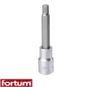 Fortum 4700628 dugókulcs imbusz bit CrV/S2 acél 1/2" - HEX 8 mm (L=100mm)