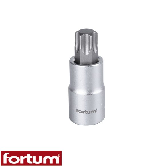 Fortum 4700728 dugókulcs Torx bit CrV/S2 acél 1/2" - T60 (L=55mm)