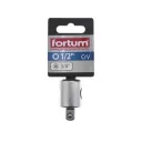 Fortum 4700908 csúszka dugókulcs toldószárakhoz (CrV), 3/8"x1/2"