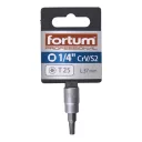 Fortum 4701723 dugókulcs Torx bit CrV/S2 acél 1/4" - T25 (L=37 mm)