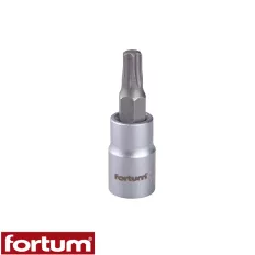   Fortum 4701724 dugókulcs Torx bit CrV/S2 acél 1/4" - T27 (L=37 mm)