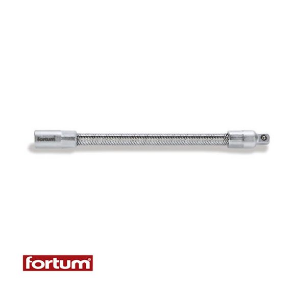 Fortum 4701904 flexibilis hosszabbító szár dugókulcsokhoz (CrV), 1/4"x150 mm