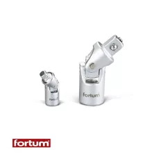   Fortum 4701910 csuklós adapter dugókulcsokhoz (CrV), 1/4"