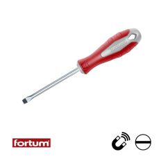 Fortum 4740101 lapos (SL) 3x75 mm csavarhúzó (mágneses)