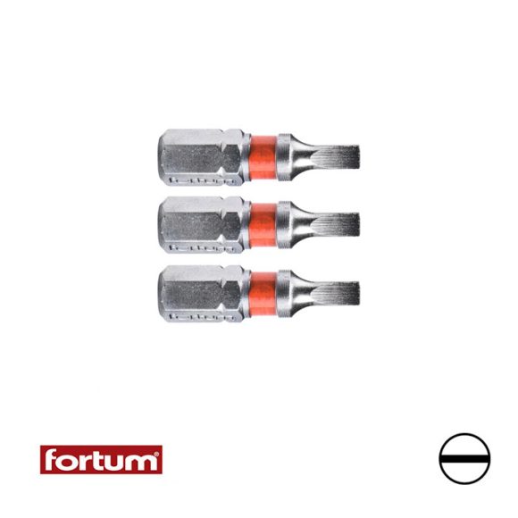 Fortum 4741103 lapos (SL) 3x25 mm bit 3 db-os