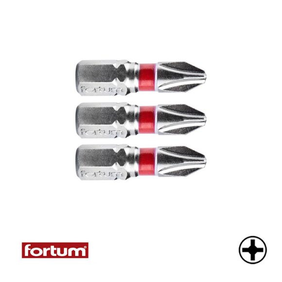 Fortum 4741202  PH2x25 mm bit (1/4") 3 db-os