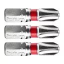 Fortum 4741203  behajtóhegy szett, 3 darab, S2 acél (1/4") - PH3x25 mm