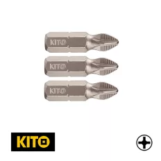   Fortum Kito 4741209 PH2x25 mm behajtóhegy, S2 acél (1/4") 3 db-os