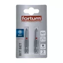Fortum 4741211 behajtóhegy szett, 2 darab, S2 acél (1/4") - PH1x50 mm