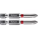 Fortum 4741211 behajtóhegy szett, 2 darab, S2 acél (1/4") - PH1x50 mm