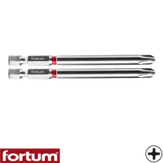   Fortum 4741223 behajtóhegy, S2 acél (1/4"), 2 db -  PH3 x 90 mm