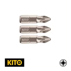   Fortum Kito 4741309 PZ2x25 mm behajtóhegy (1/4") 3 db-os