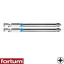 Fortum 4741322 behajtóhegy, S2 acél (1/4"), 2 db -  PZ2 x 90 mm