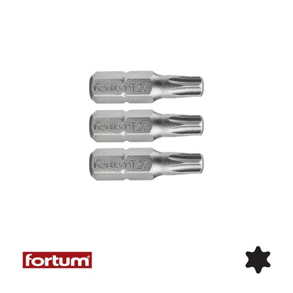 Fortum 4741425 torx TX25x25 mm bit 3 db-os (1/4")