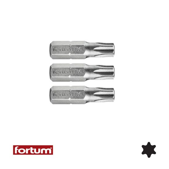 Fortum 4741430 torx TX30x25 mm bit 3 db-os (1/4")