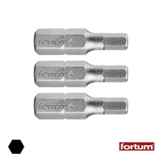 Fortum 4741505 HEX4x25 mm bit (1/4") 3 db-os
