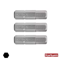Fortum 4741508 HEX6x25 mm bit (1/4") 3 db-os