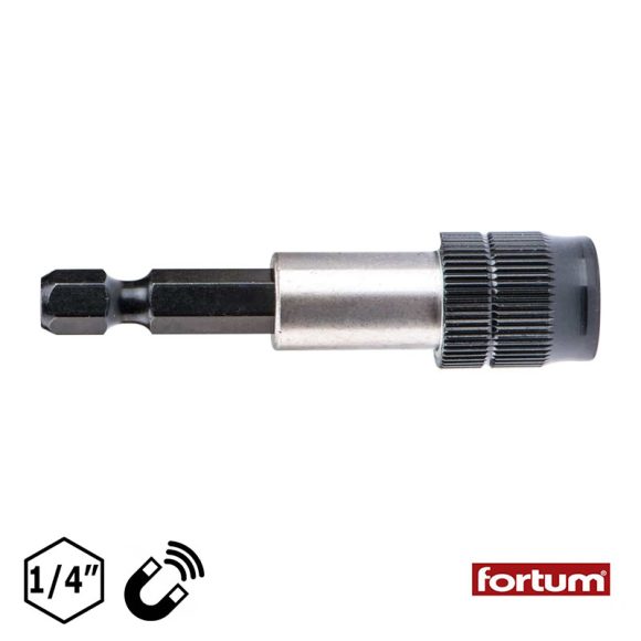 Fortum 4743101 mágneses bittartó szár (Fix-Clip gyorsbefogás) (1/4" bit befogás)