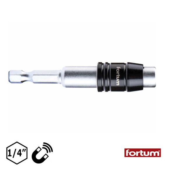 Fortum 4743202 mágneses bittartó szár (Quick-Lock gyorsbefogás) (1/4" bit befogás)