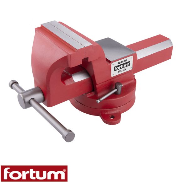 Fortum 4752624 forgatható satu, 150 mm (16 kg)