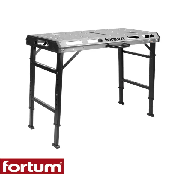 Fortum 4759970 hegesztő munkaasztal 107x53 cm - max 454 kg  (összecsukható)
