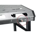 Fortum 4759970 hegesztő munkaasztal 107x53 cm - max 454 kg  (összecsukható)