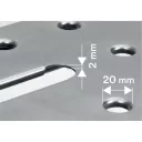 Fortum 4759970 hegesztő munkaasztal 107x53 cm - max 454 kg  (összecsukható)