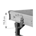 Fortum 4759990 munkaasztal 85x60 cm - max 450 kg  (összecsukható)