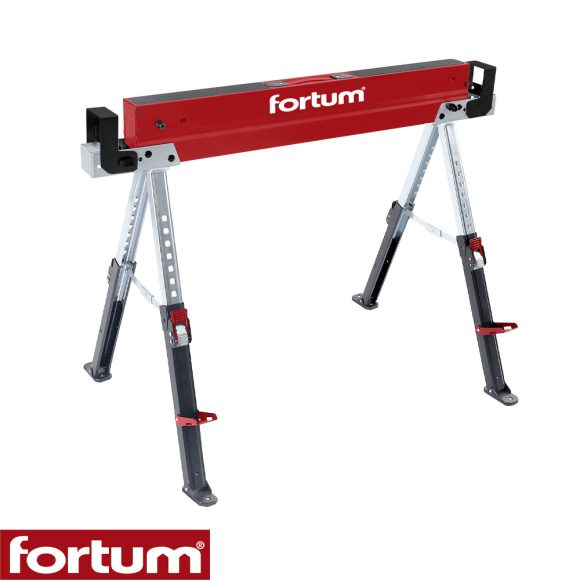 Fortum 4759999 asztalosbak/munkabak 62-82 cm magasság - max 590 kg  (összecsukható)