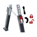 Fortum 4759999 asztalosbak/munkabak 62-82 cm magasság - max 590 kg  (összecsukható)