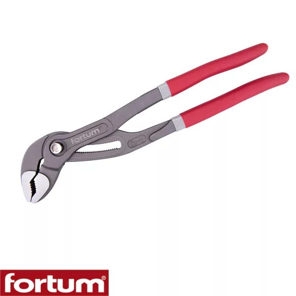 Fortum 4770207 HUNTER vízpumpa fogó, gyorsállítású, CrV (max 75 mm) - 300 mm