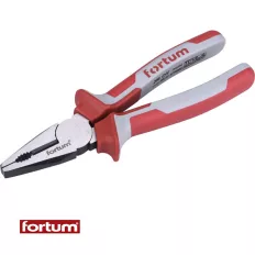   Fortum 4770303 kombinált fogó, 200 mm (CrV.) (TPR markolat)